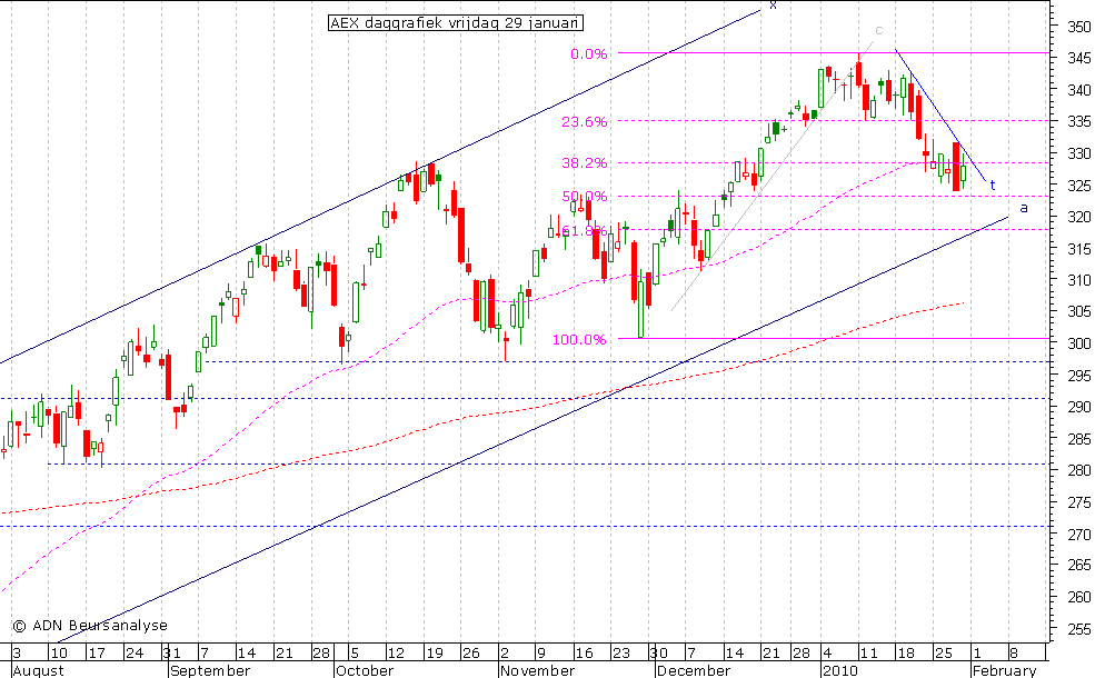 AEX daggrafiek 290110