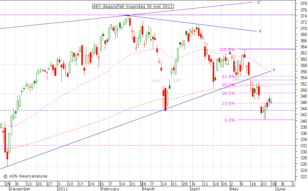 AEX daggrafiek 300511