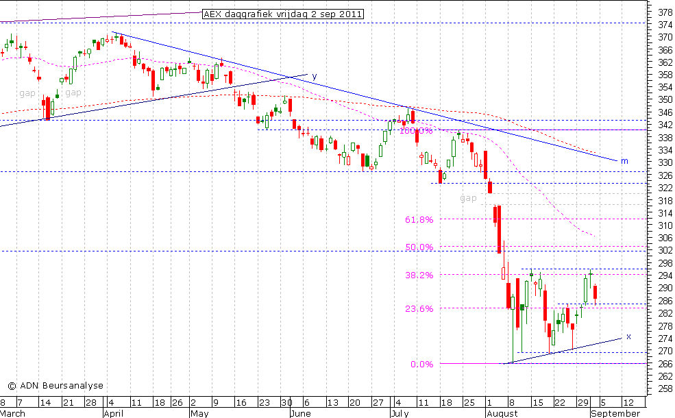 AEX daggrafiek 020911