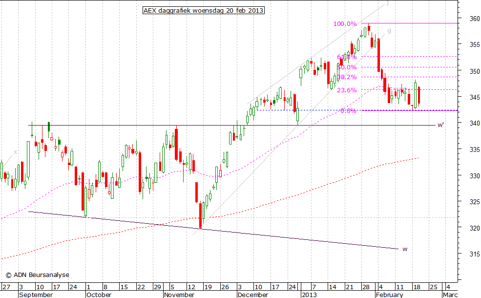 AEX daggrafiek 200213