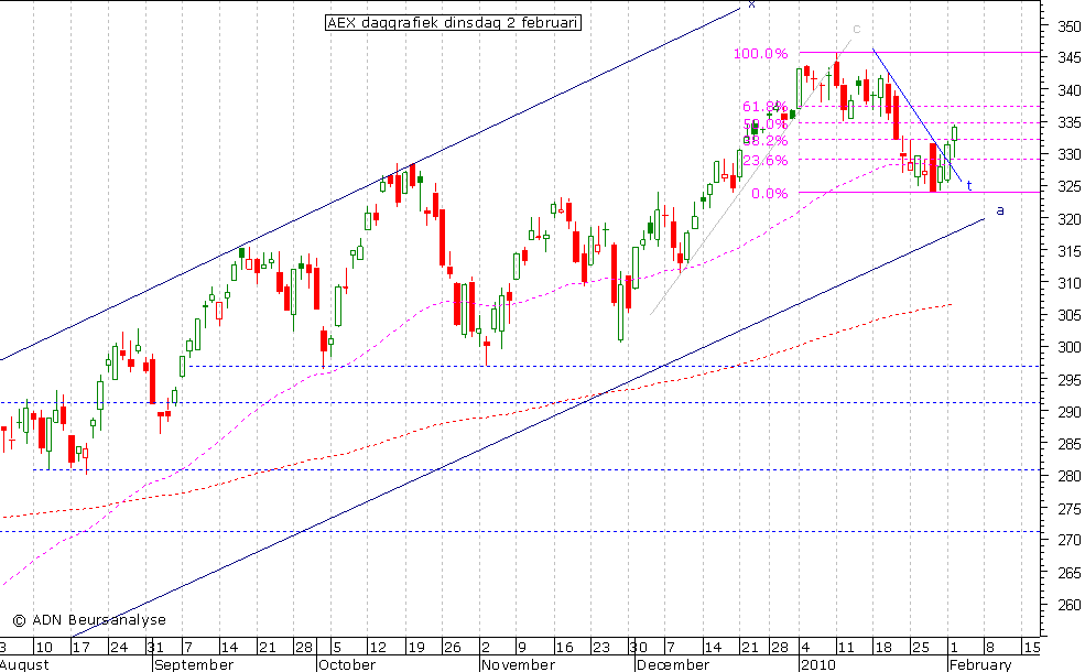 AEX daggrafiek 020210