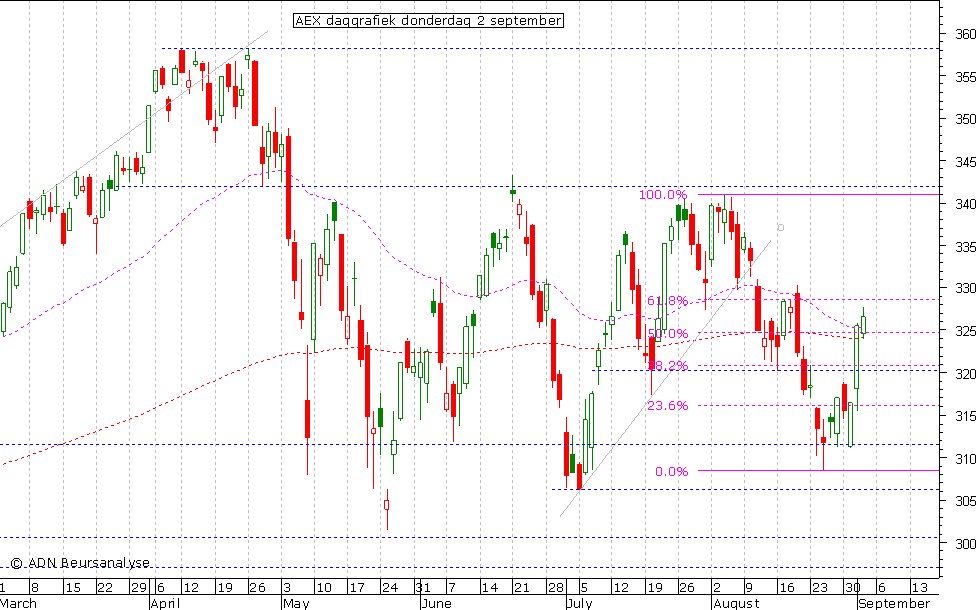 AEX daggrafiek 020910