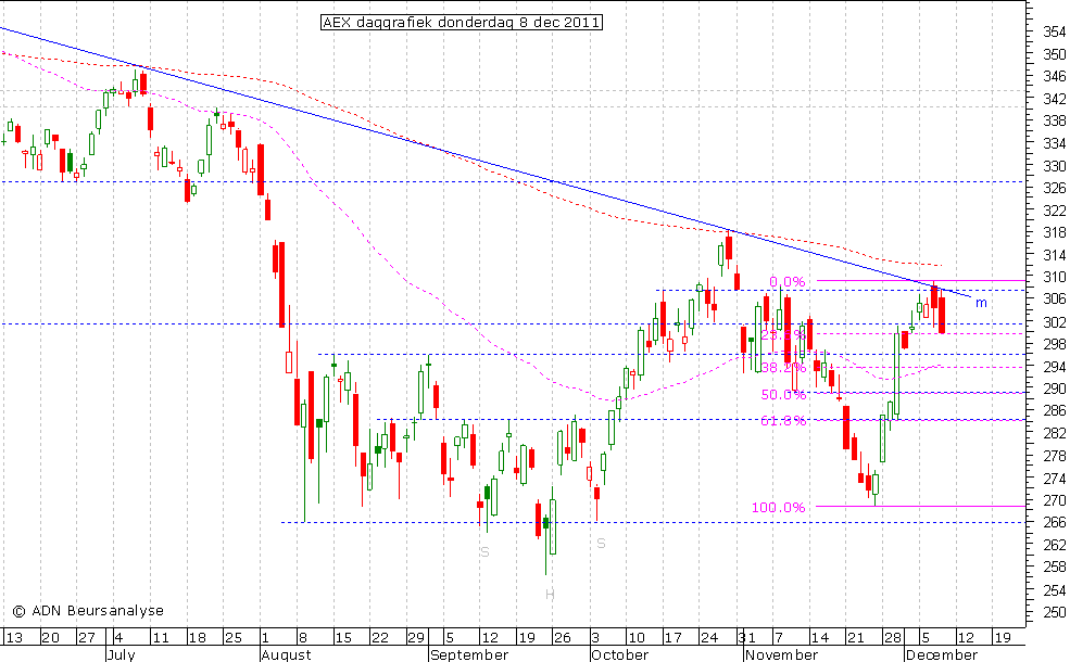 AEX daggrafiek 081211