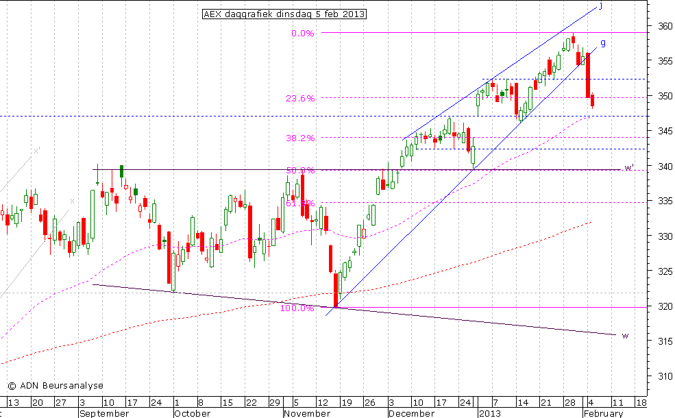 AEX daggrafiek 050213