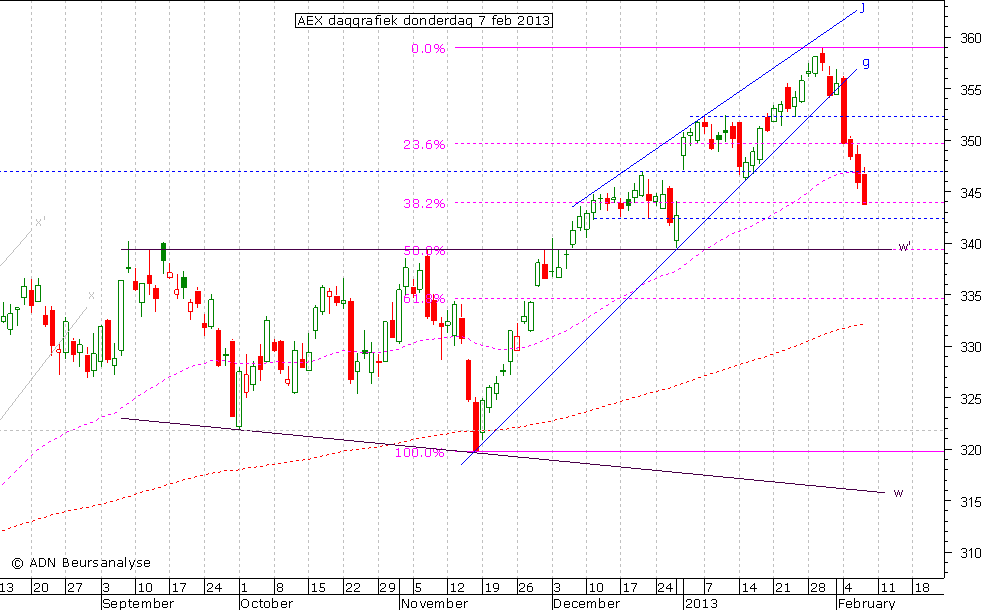 AEX daggrafiek 070213