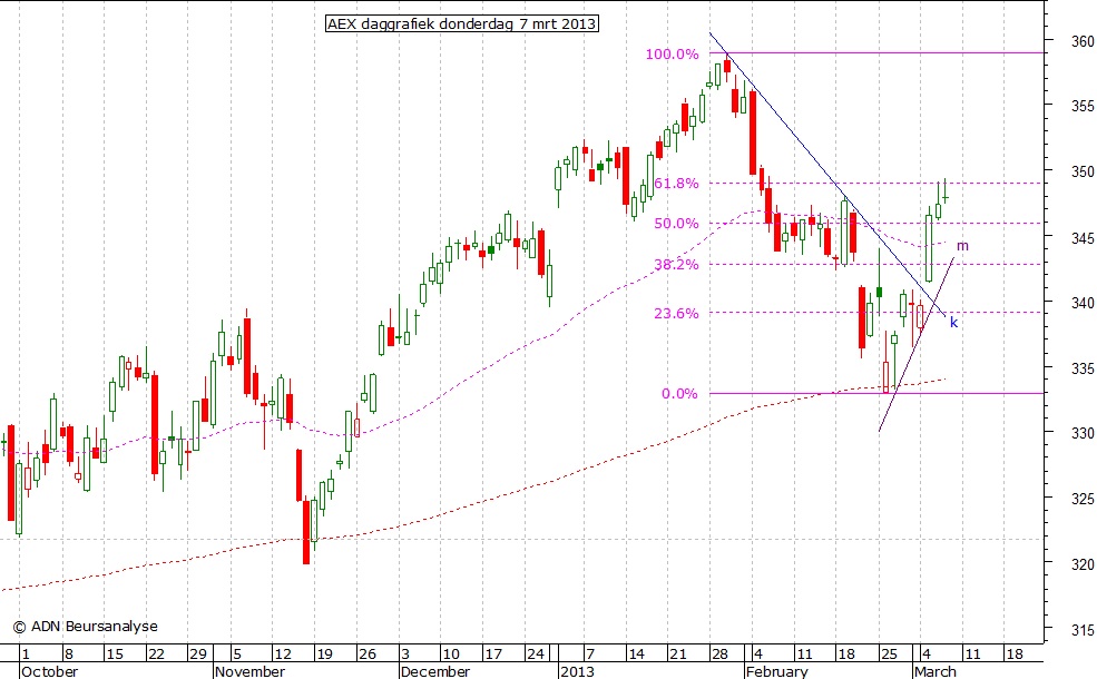 AEX daggrafiek 070313